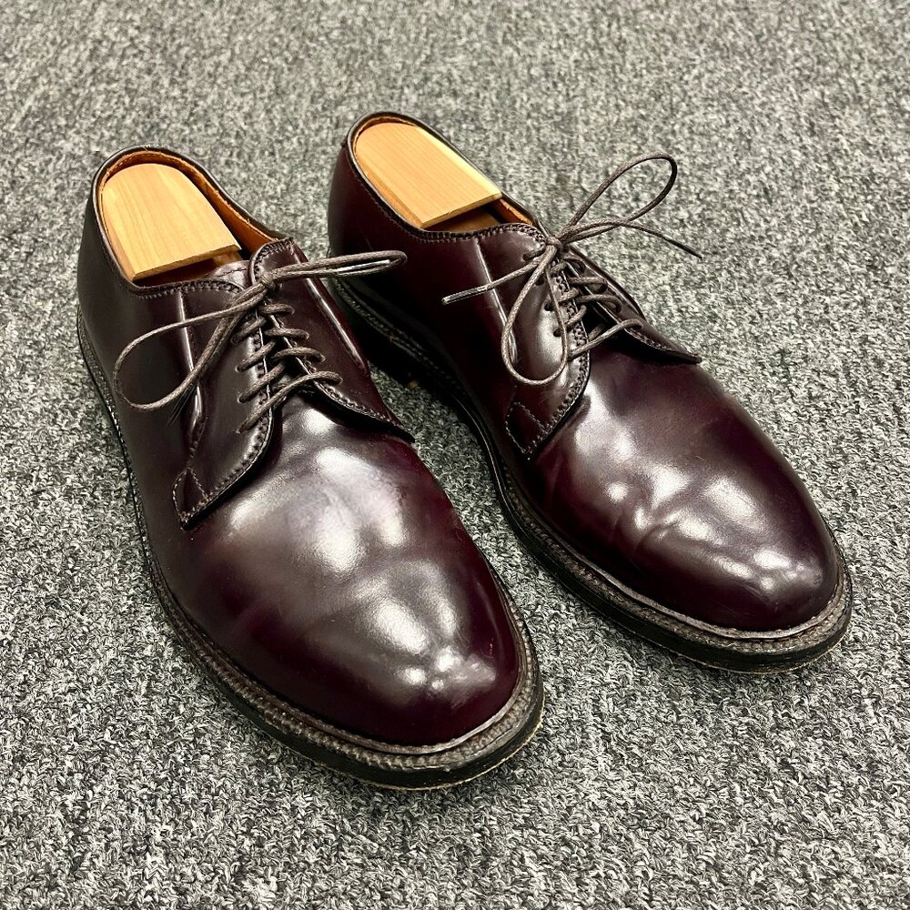 ALDEN SHELL CORDOVAN BLUCHERS - SIZE 9 B/D ( * FITS 9.5* )